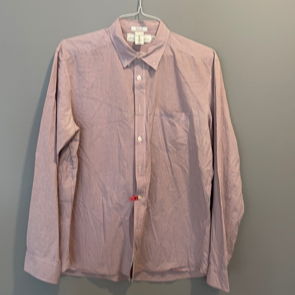 Men’s H&M Dress Shirt Red Blue Size Large